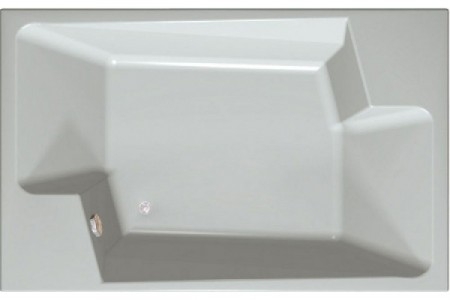 Kolpa-San Nabucco 190/M-1+MIKRO Beépíthető 2 személyes egyenes fürdőkád vízmasszázs rendszerrel mikrofúvókákkal 915630