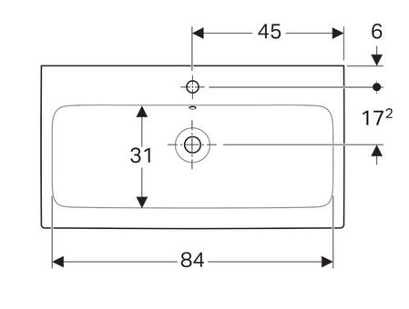 Geberit iCon 90x48,5 cm mosdó 124090000