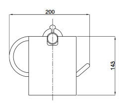 BUGNATESE COMPLEMENTI DARREDO fedeles toilet papírtartó, króm 24824CR