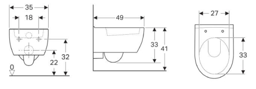 Geberit Icon rövid fali wc 204030000