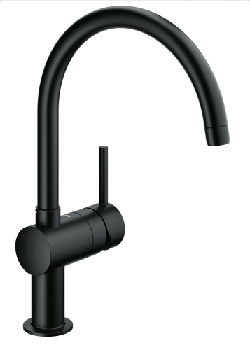 Grohe Minta egykaros mosogató csaptelep, fekete 32917 KS0 (32917KS0)