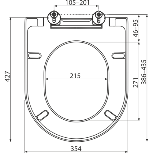 Alcaplast A674S WC ülőke SOFTCLOSE, Duroplast