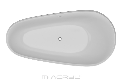 M-Acryl Belle 170x85 cm szabadon álló akril kád, fehér 12410