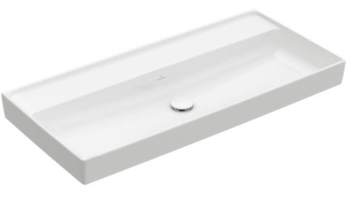 Villeroy & Boch Collaro 100x47 cm mosdó, csaplyuk nélkül  CeramicPlus felülettel 4A33A3R1 (4A33 A3 R1)