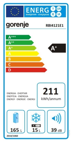 Gorenje RBI4121E1 beépíthető hűtőszekrény