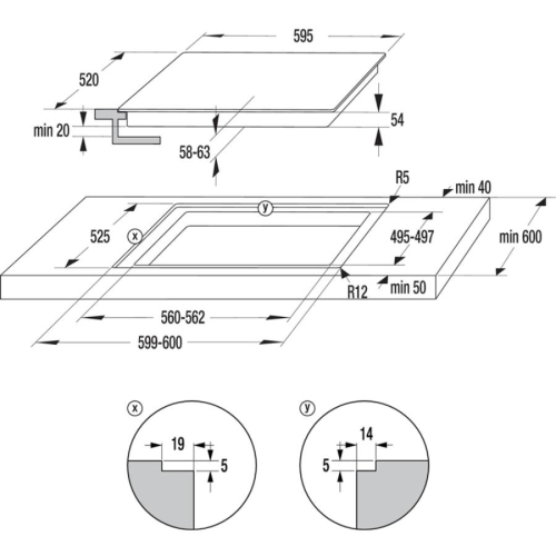 Gorenje IT645BCSC beépíthető indukciós főzőlap (731816)