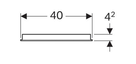 Geberit Option tükör világítással, 40x65 cm 500.580.00.1