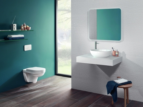 Alföldi Mollis mélyöblítésű, CleanFlush (perem nélküli) fali WC EasyPlus bevonattal 4V99 R0 R1 (4V99R0R1)
