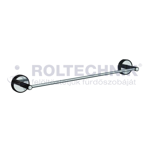 Roltechnik törölköző tartó 50 cm-es, króm/fekete 6250