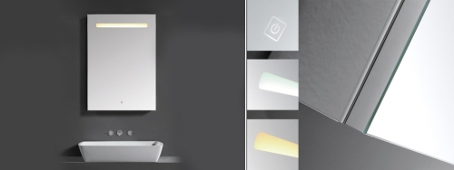 Wellis Bali 60x70 cm tükrös fürdőszoba szekrény LED világítással WB00323