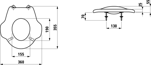 Laufen Florakids gyerek wc-hez ülőke, piros H8910320610001