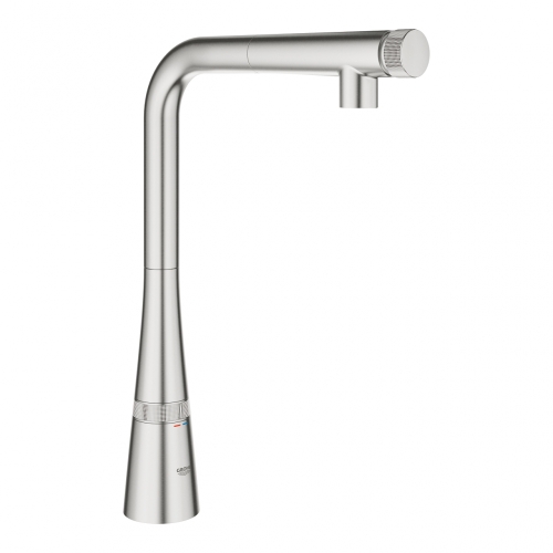 Grohe Zedra SmartControl mosogató csaptelep, supersteel 31593DC2