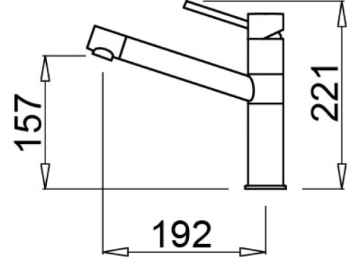 Elleci Sava mosogató csaptelep M79 Aluminium MMKSAV79