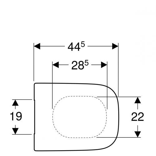 Geberit Selnova Square WC-ülőke 501.555.01.1