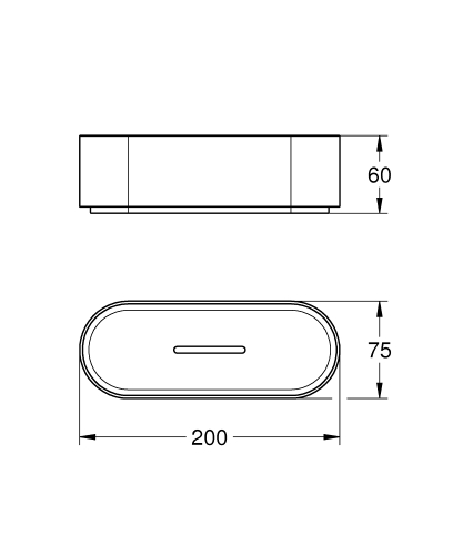 Grohe Selection zuhanytermék tartó, tartókonzol nélkül 41037000