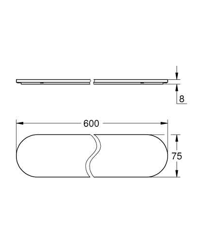 Grohe Selection üvegpolc (41056-hoz) 41057000