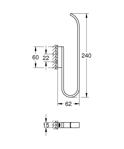 Grohe Selection Tartalék toalettpapír-tartó (2 db-os), króm 41067000