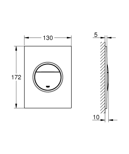 Grohe Nova Cosmopolitan S nyomólap, warm sunset 37601DA0