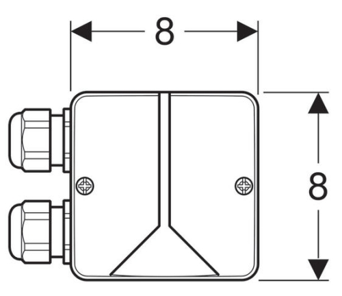 Geberit kombinált erősáramú csatlakozó doboz 244.120.00.1