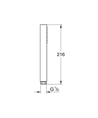 Grohe Euphoria Cube+ fém kézizuhany 9.5 l/perc, matt cool sunrise 27888GN0