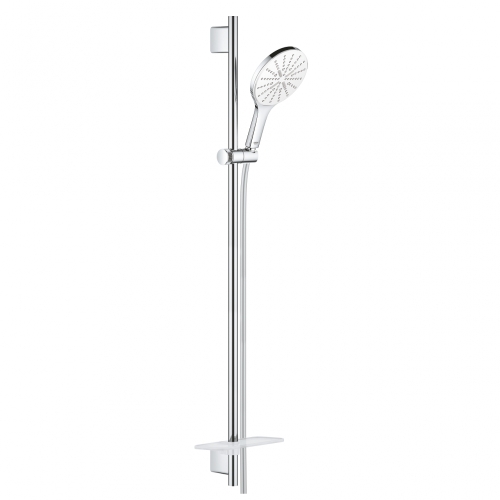 GROHE Rainshower SmartActive 150 Rudas zuhanygarnitúra, 3 féle vízsugaras kézizuhannyal, króm/fehér 26594LS0