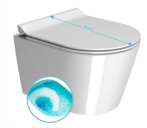 Sapho GSI KUBE X Swirlflush ExtraGlase fali WC, fehér 941811