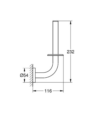 Grohe Essentials tartalék WC-papír tartó hard grafit 40385A01