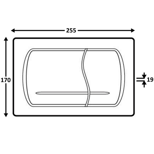 Roca PL52-B dupla nyomólap fehér A8901150B0