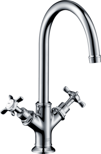 Hansgrohe AXOR Montreux kétkaros mosdócsaptelep 210 lefolyó-garnitúra nélkül, króm 16506000