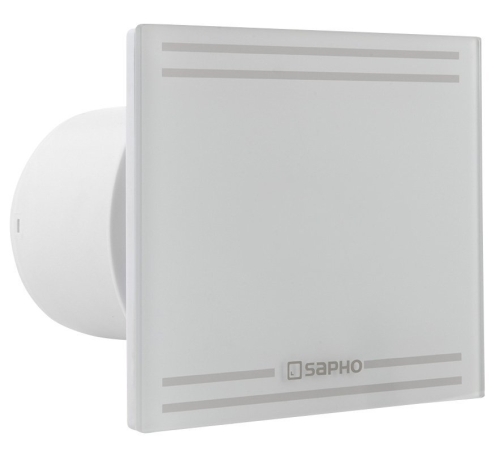 Sapho GLASS ventilátor, 8W, 100mm, fehér GS101