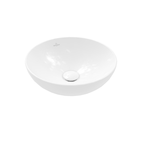 Villeroy and Boch Loop & Friends Surface 38 cm ráültethető mosdó Stone White CeramicPlus felülettel 4A4500RW