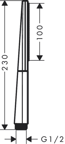 Hansgrohe Rainfinity Keskeny kézizuhany 100 1jet, szálcsiszolt bronz 26866140