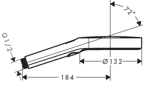 Hansgrohe Rainfinity Kézizuhany 130 3jet, szálcsiszolt fekete króm 26864340