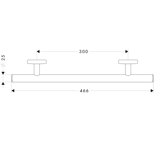 Hansgrohe Logis kapaszkodó, szálcsiszolt nikkel 40513820