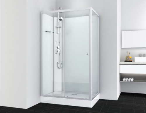 Sanotechnik VIVA 2 hidromasszázs zuhanykabin 80x120, aszimmetrikus, króm PS19