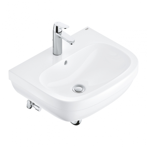 Grohe Euro Ceramic mosdó 60 + Eurosmart Cosmopolitan egykaros mosdócsaptelep, kiegészítők szett 39642000 (K)