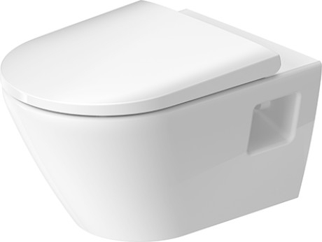 Duravit D-Neo öblítőperem nélküli Duravit Rimless fali wc szett (ülőkével) 45780900A1