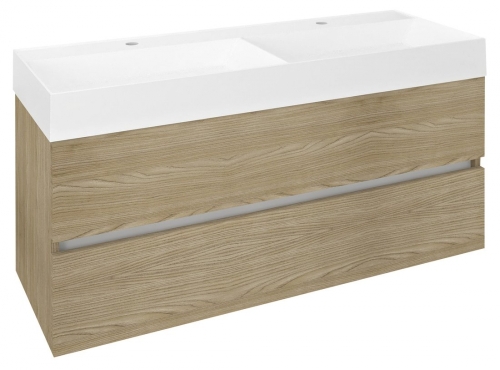 Sapho ODETTA mosdótartó szekrény, 118x50x43,5cm, bardíni szilva DT120-1313