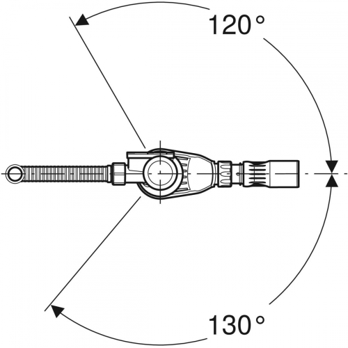 Geberit PushControl nyomó működtetésű kádlefolyó készlet, d52, 50 cm-es hossz, beépítő készlethez 150.751.21.6