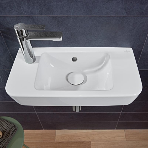 Villeroy & Boch O.Novo 50x25 cm-es kézmosó csaplyuk a bal oldalon 4342L501