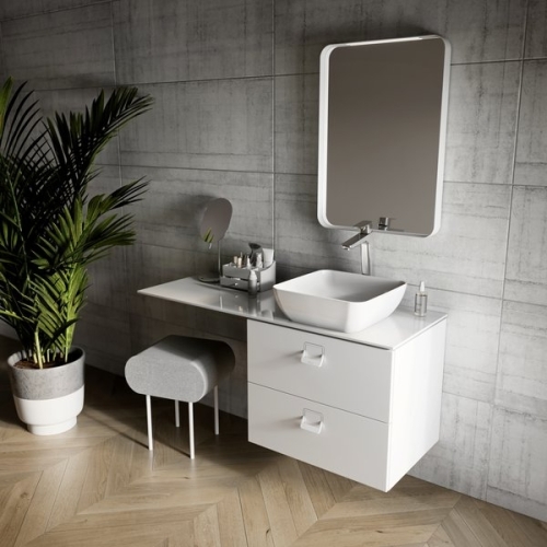 Ravak fürdőszobai tükör STRIP 500x700 fehér, világítással X000001565