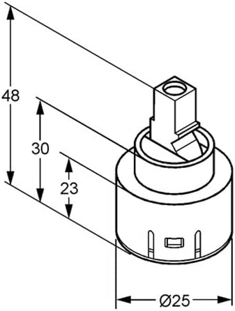 Kludi kerámiabetét 25 mm 7486800-00 (K)