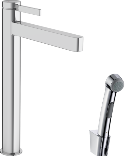 Hansgrohe Finoris egykaros mosdócsaptelep 260, bidé kézizuhannyal és 160cm-es zuhanytömlővel króm 76220000