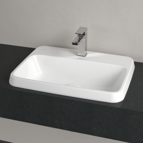 Villeroy & Boch Architectura 60x45 cm beépíthető mosdó túlfolyó nélkül CeramicPlus felülettel 5A6761R1