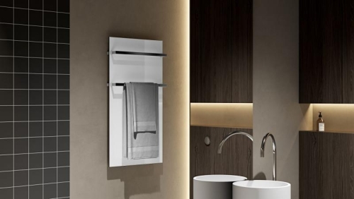 AREZZO design ONYX WHITE 2 elektromos törölközőszárító radiátor AR-ONYX2MW