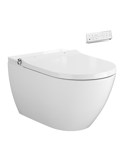 Cersanit (MEISSEN-KERAMIK) Genera Ultimate bidé funkciós ovális okos wc ülőkével, fehér takarópanel S701-513