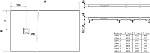 Laufen SOLUTIONS 180x80 cm Marbond zuhanytálca, fehér H2144410000001