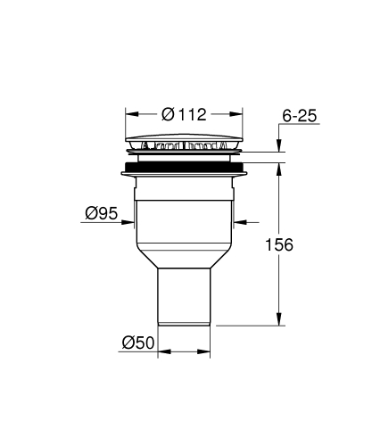 Grohe zuhanyszifon univerzális zuhanytálcákhoz 49533000