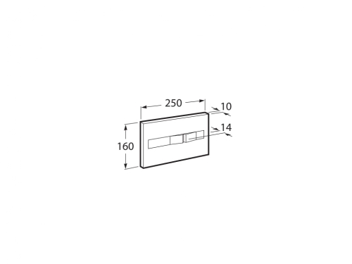 Roca PL2 Dual nyomólap Duplo One tartályhoz A890196000