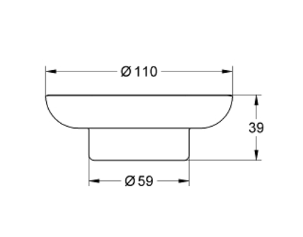 Grohe Start szappantartó üveg 41182000